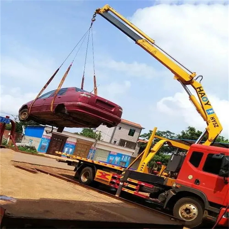 东宝吊车救援小汽车怎么吊